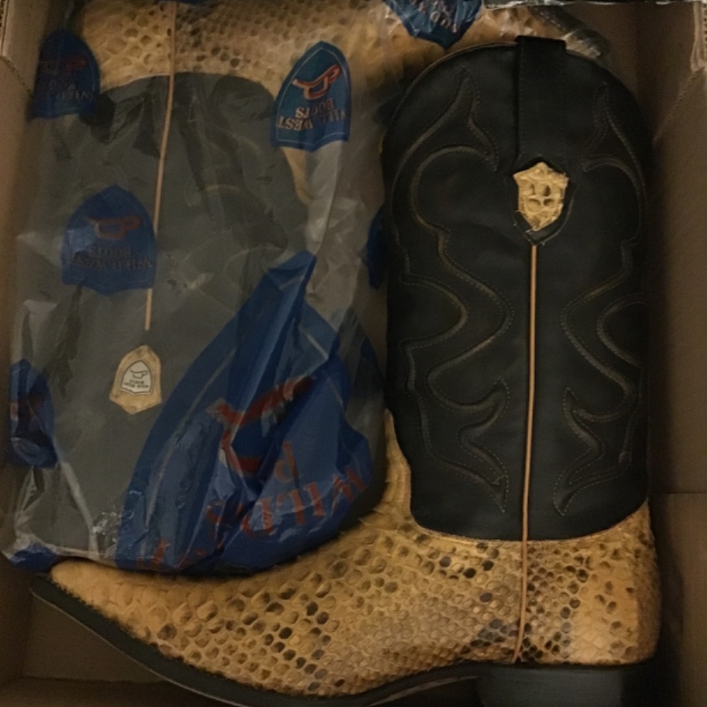 Wild West cowboy boots- Buttercup- Python - Picture 10 of 13